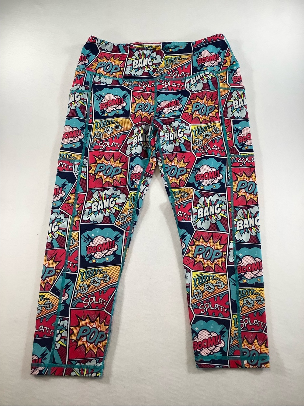 Girls' Comic Pop Print Leggings - Multicolor